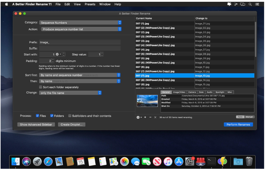 A Better Finder Rename